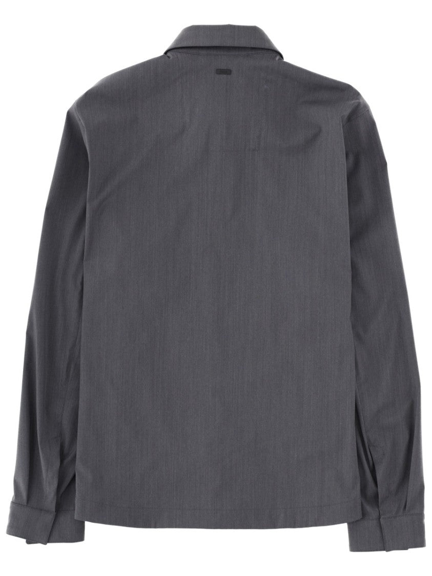 Herno Dark Grey Regular Fit Overshirt