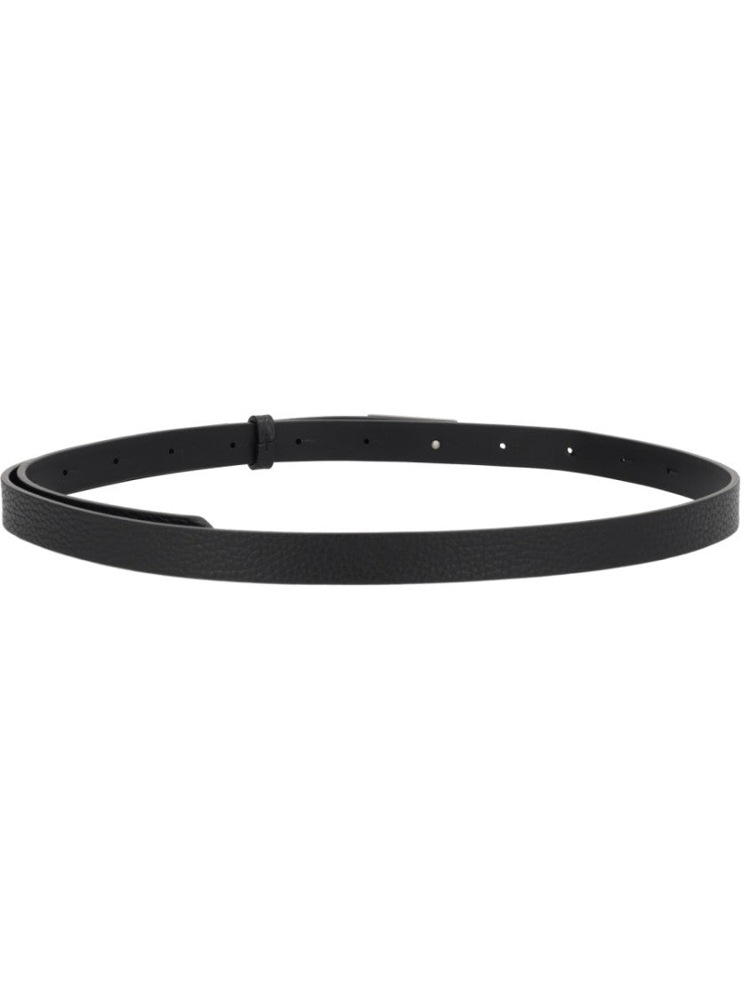 Mm6 By Maison Margiela Numeric Leather Engraved Buckle Belt