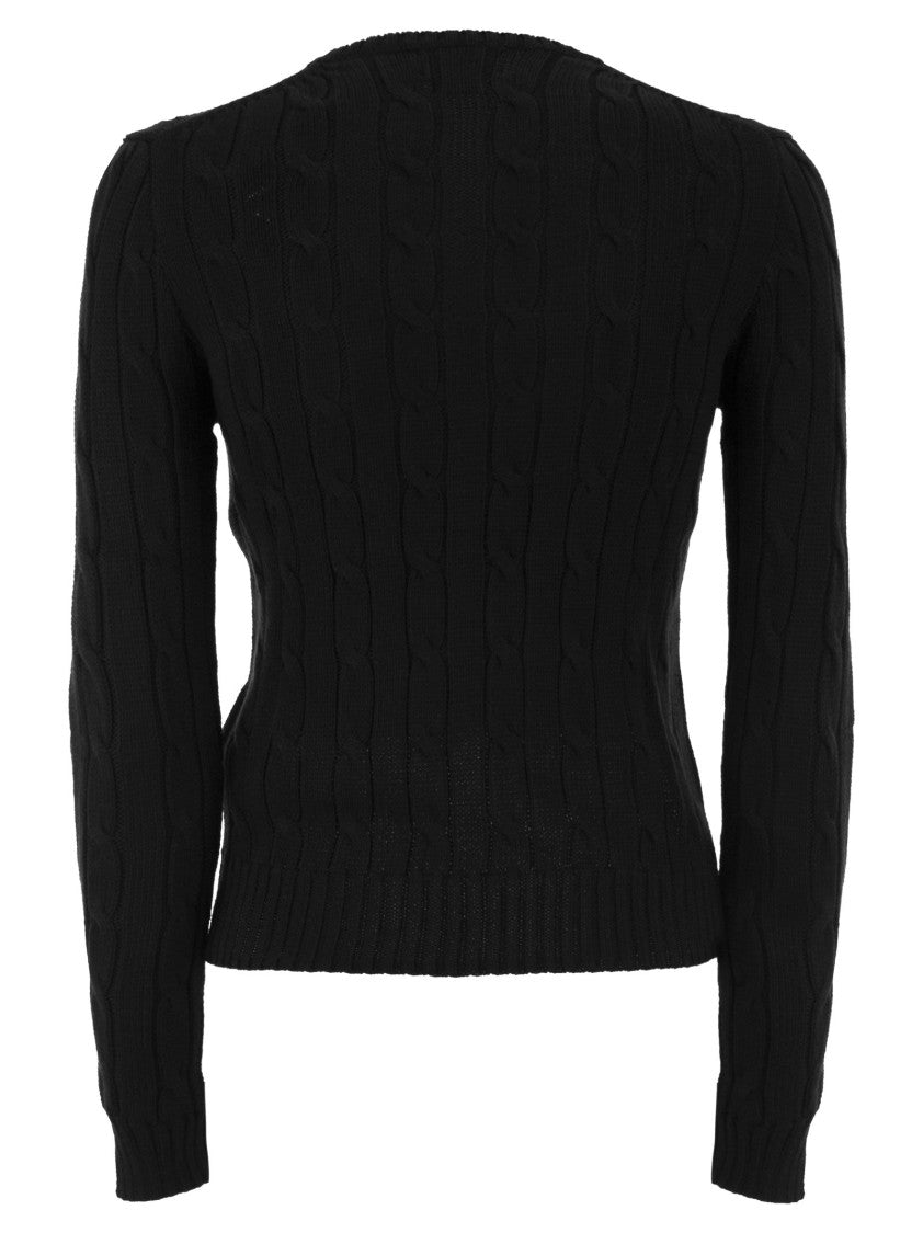 Polo Ralph Lauren Cotton Cable Knit Crew Neck Jumper