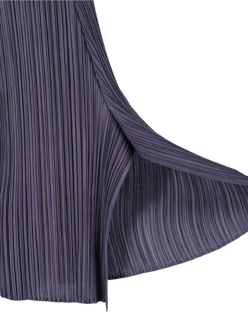 Pleats Please Pleated Wide-Leg Trousers With Cropped Silhouette