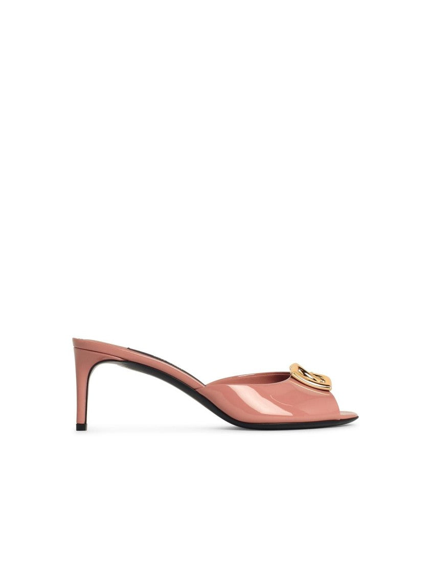 Dolce & Gabbana Pink Patent Leather Sandals