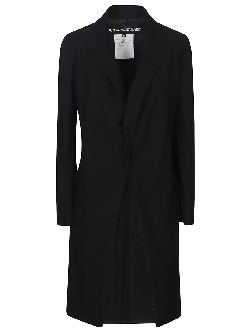 Junya Watanabe Black Flap Pockets Long Coat