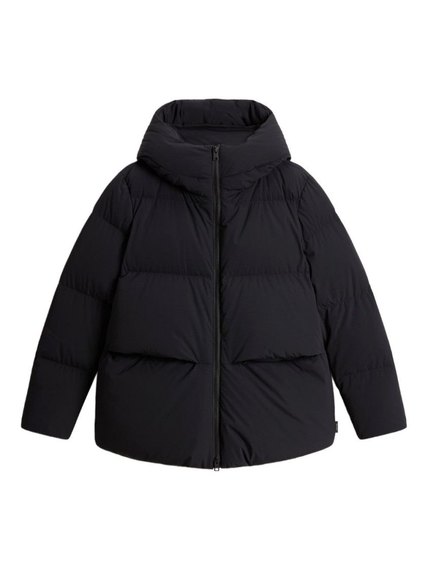 Woolrich Quilted Puffer Jacket With High Collar