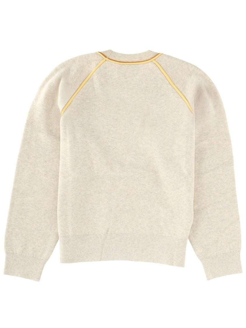 Isabel Marant Étoile Loriby Light Beige Piping Knit Sweater