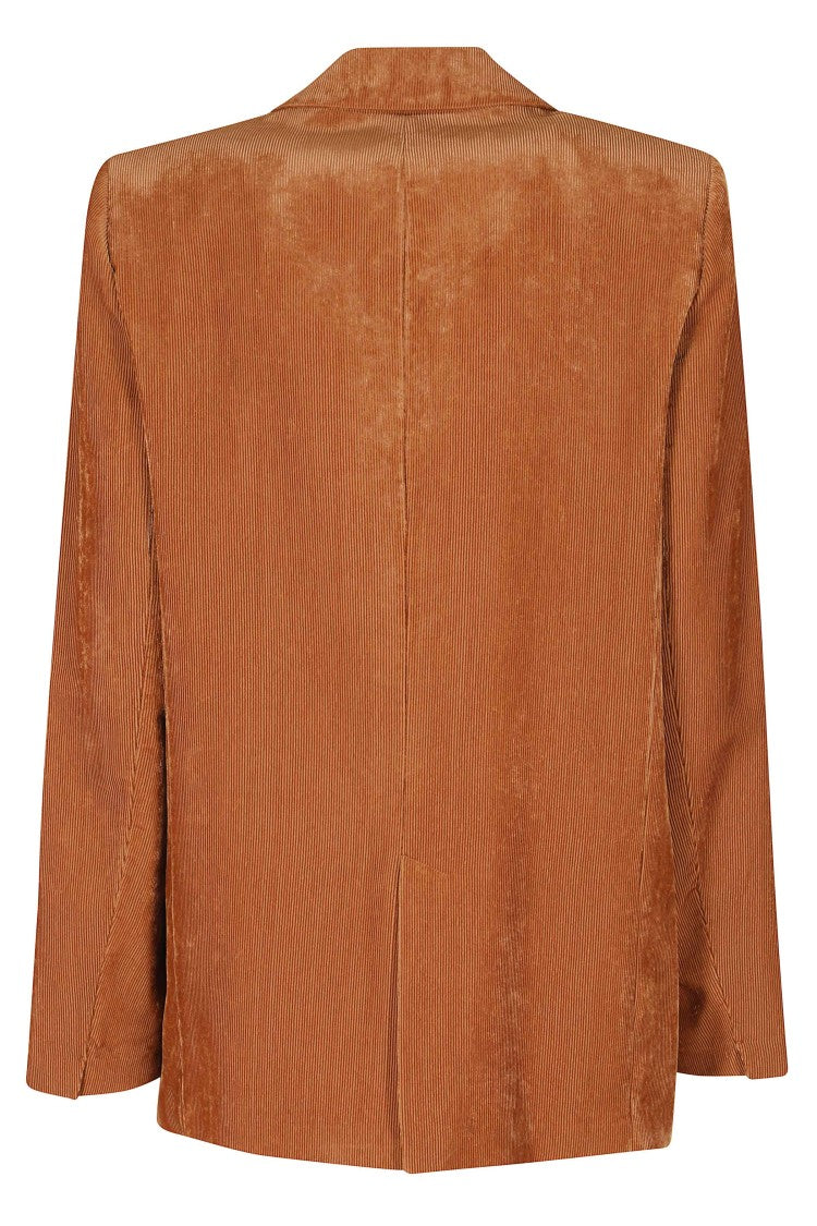 Forte Forte Turmeric Corduroy Velvet Single-Breasted Viscose Blazer