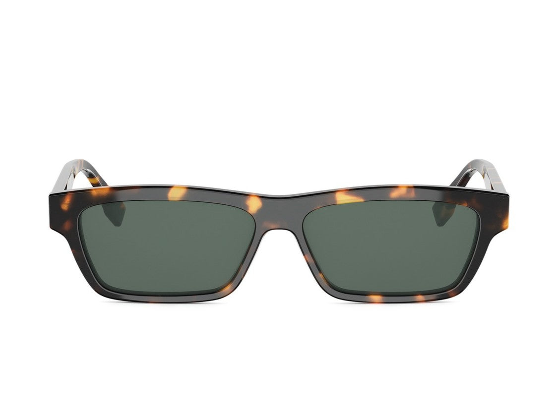 Fendi Fe40199i Square Tortoiseshell Acetate Sunglasses