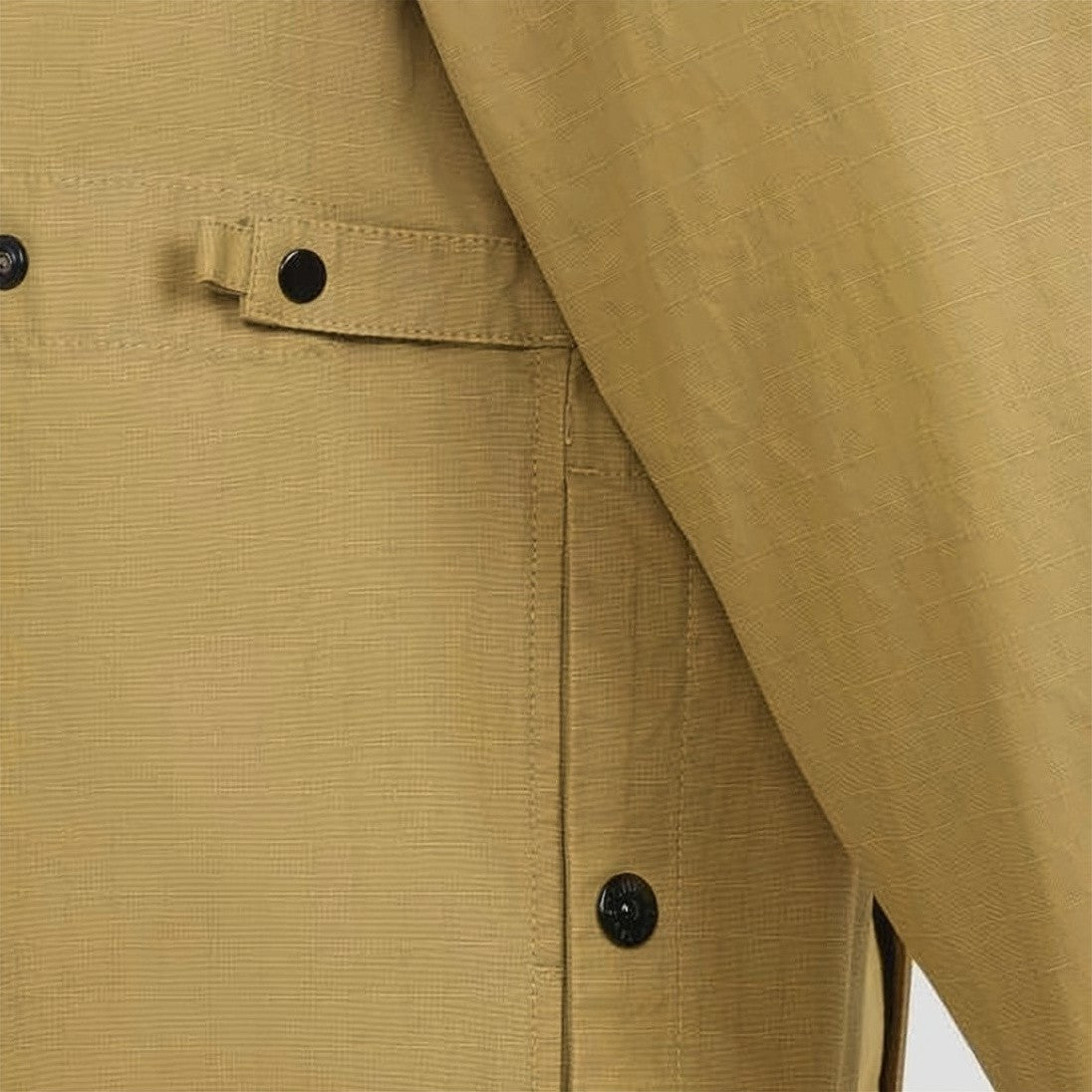 Stone Island Brown Structured Jacket With Classic Collar