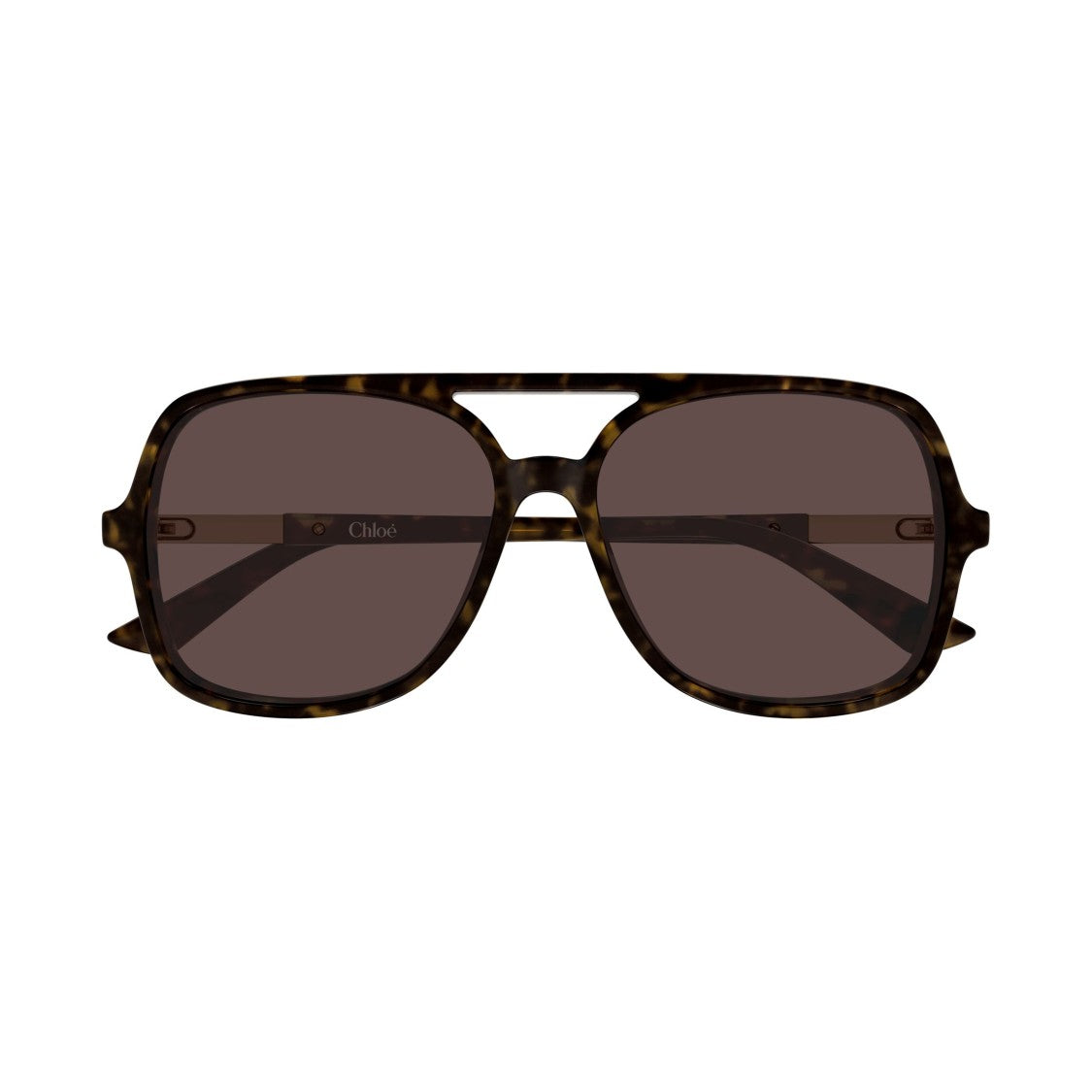 Chloé Oversized Square Sunglasses With Tortoiseshell Pattern