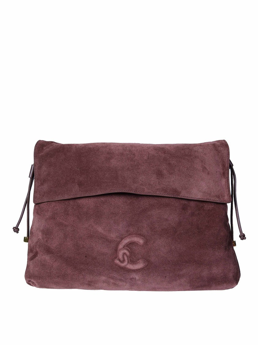 Coccinelle Burgundy Lidia Suede Clutch