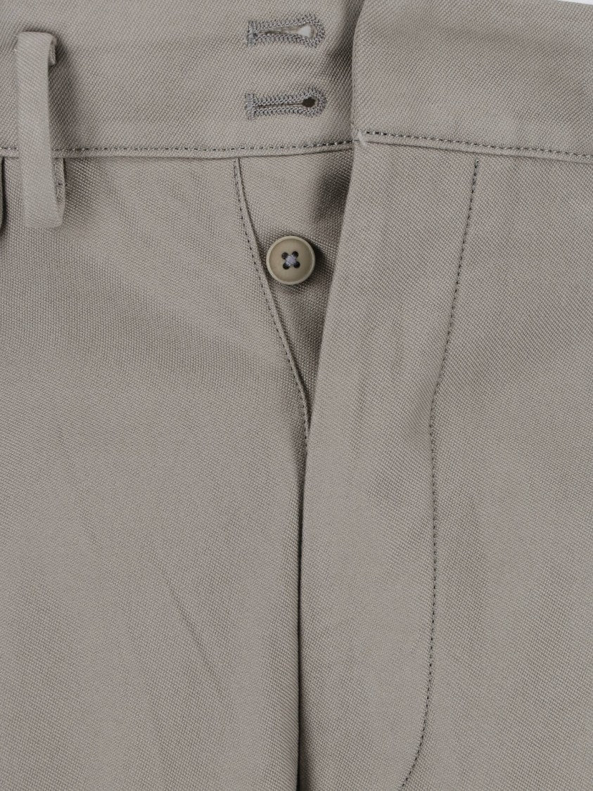 Kaptain Sunshine Grey Riviera Straight-Leg Pleated Trousers