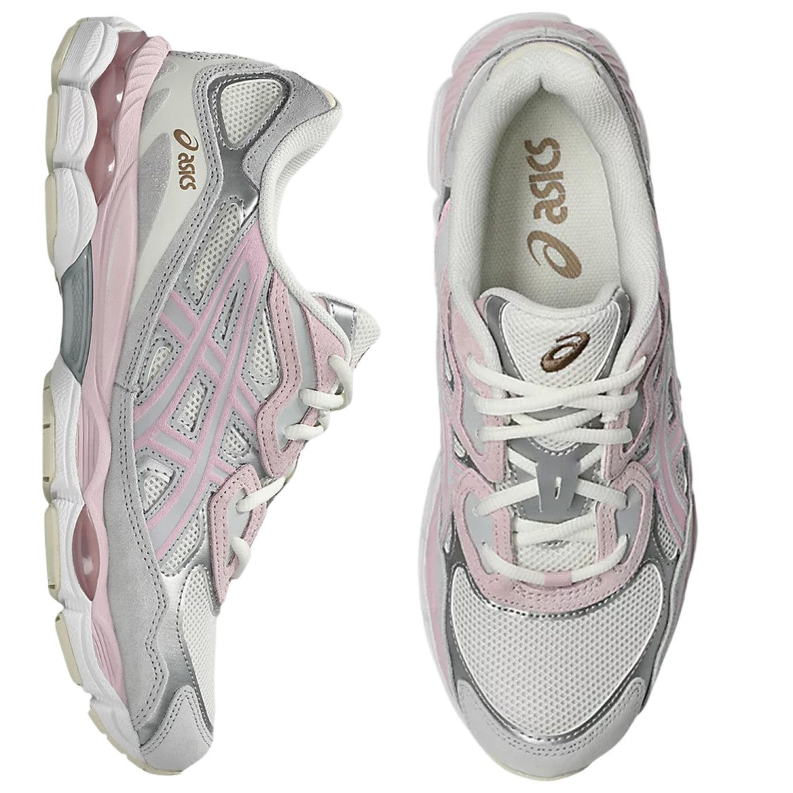 Asics Leather And Mesh Sneakers