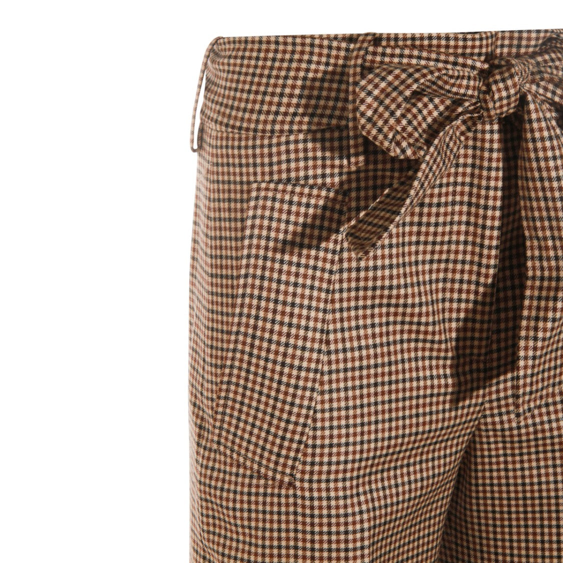 Incotex Brown Wool Pants