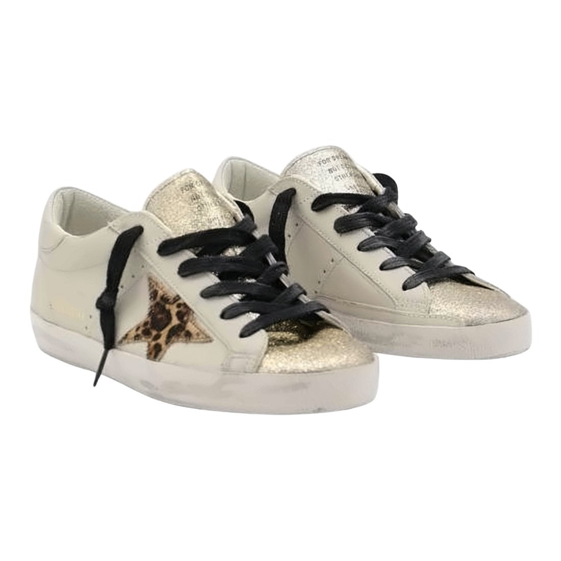 Golden Goose Low-Top Sneakers With Distressed White Leather