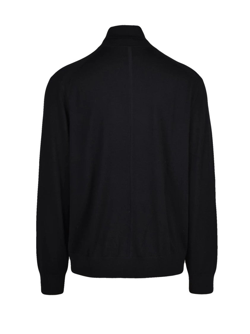 Calvin Klein Black Wool Turtleneck Sweater