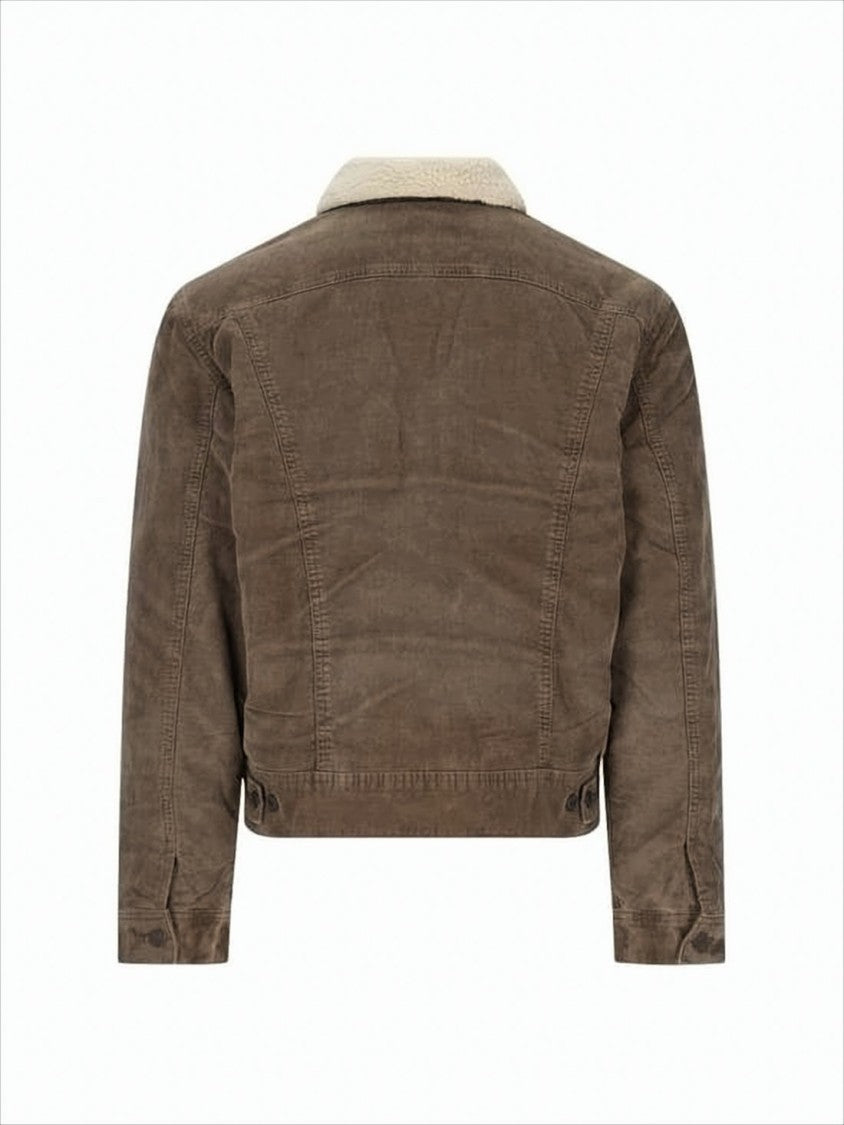 Polo Ralph Lauren Structured Corduroy Jacket With Plush Sherpa Collar