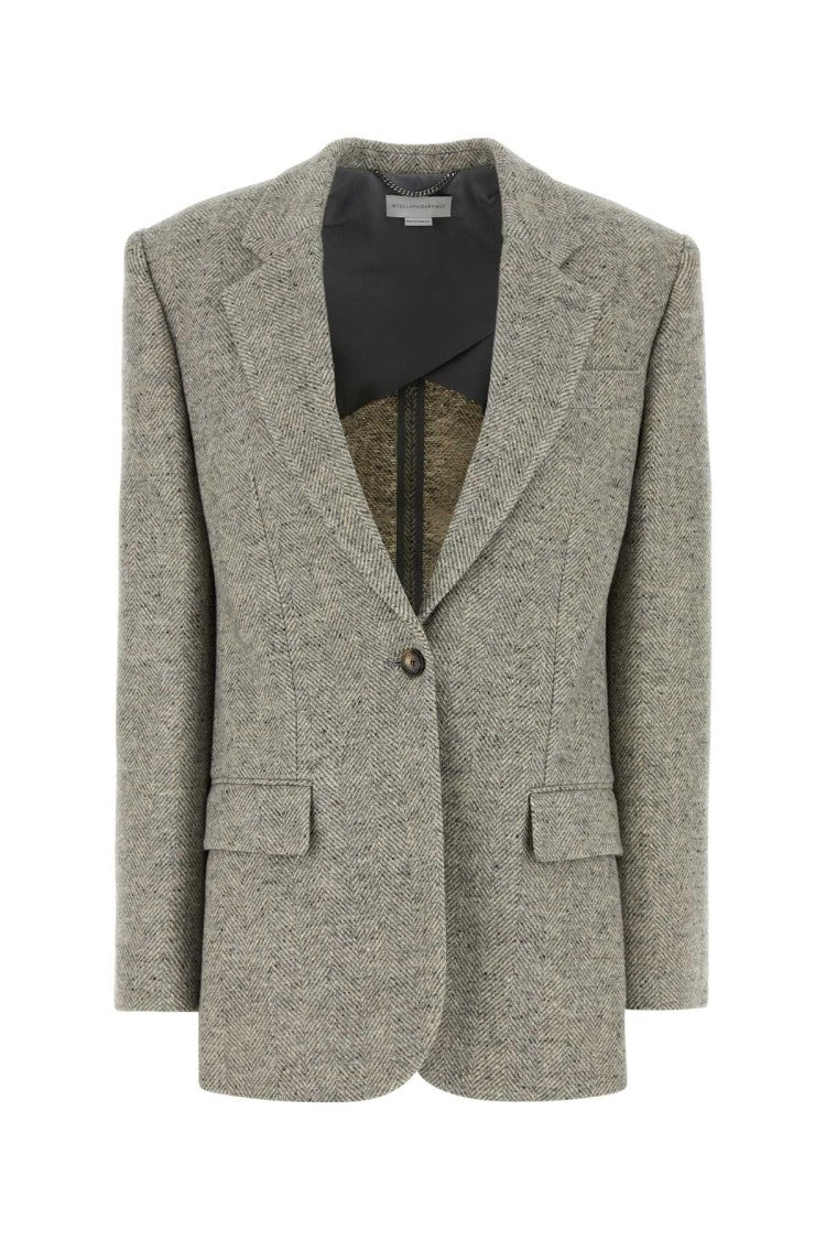 Stella Mccartney Embroidered Wool Blend Blazer