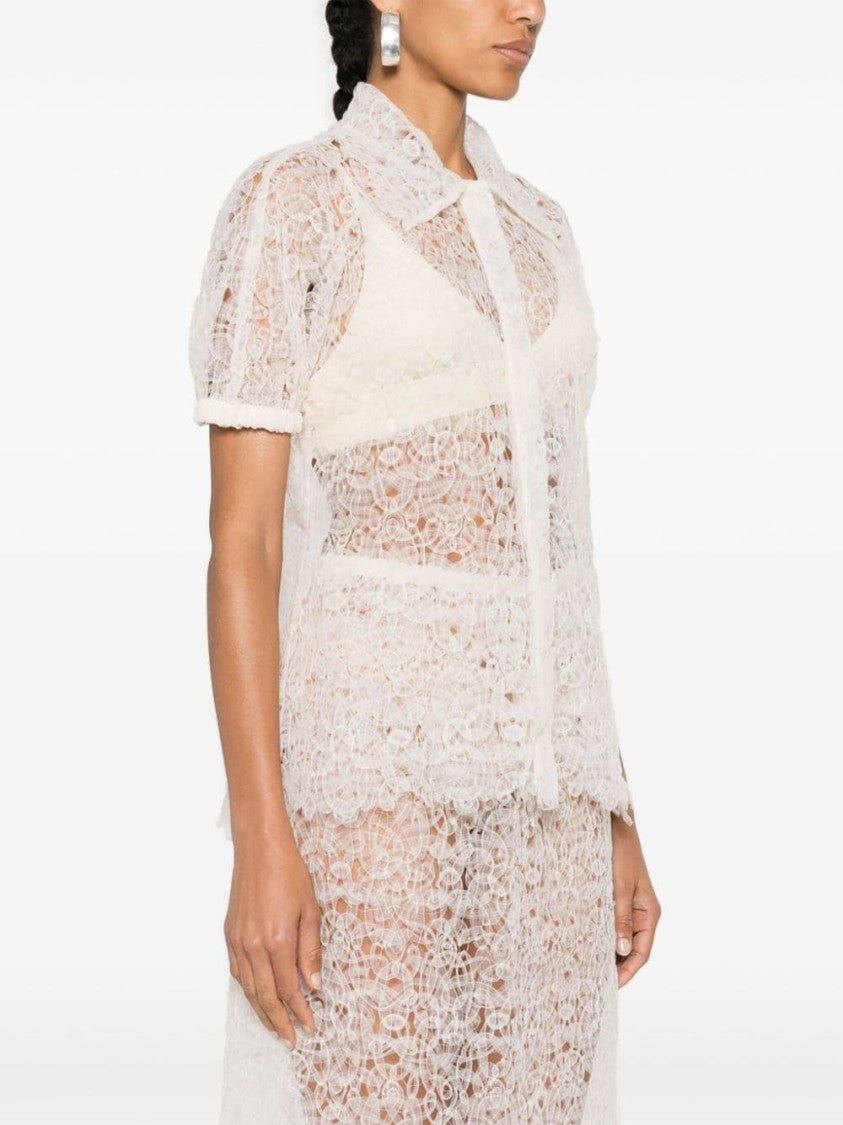Beaufille Pinta White Lace Shirt