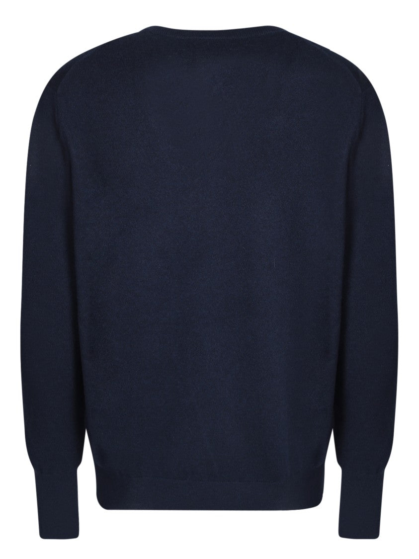 Ballantyne Dark Blue Cashmere Sweater