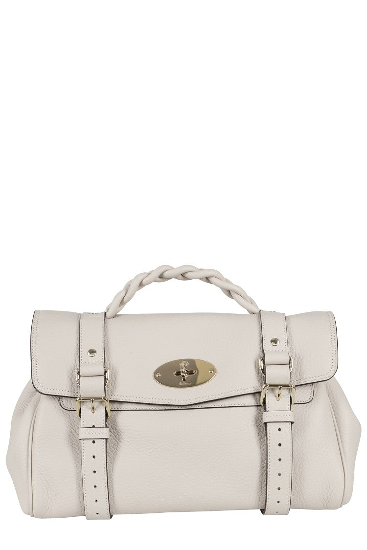 Mulberry Structured Heavy Grain Leather Handbag