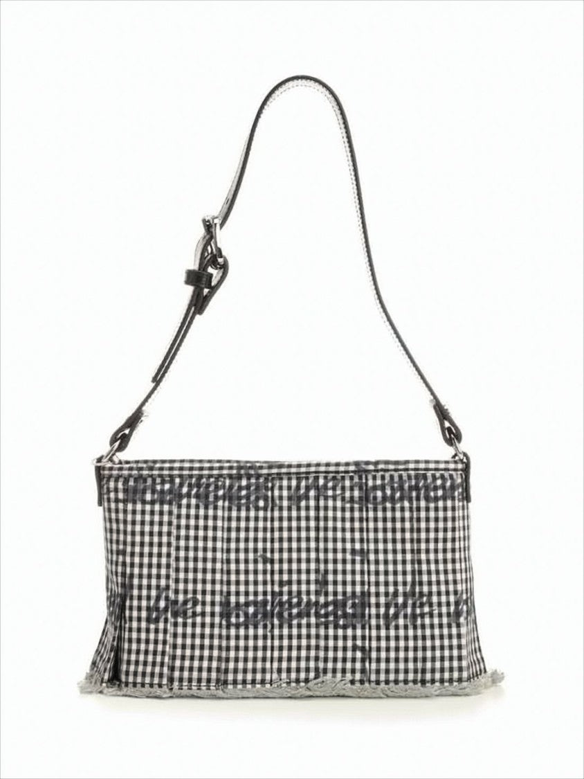 Vivienne Westwood Rectangular Gingham Pattern Shoulder Bag