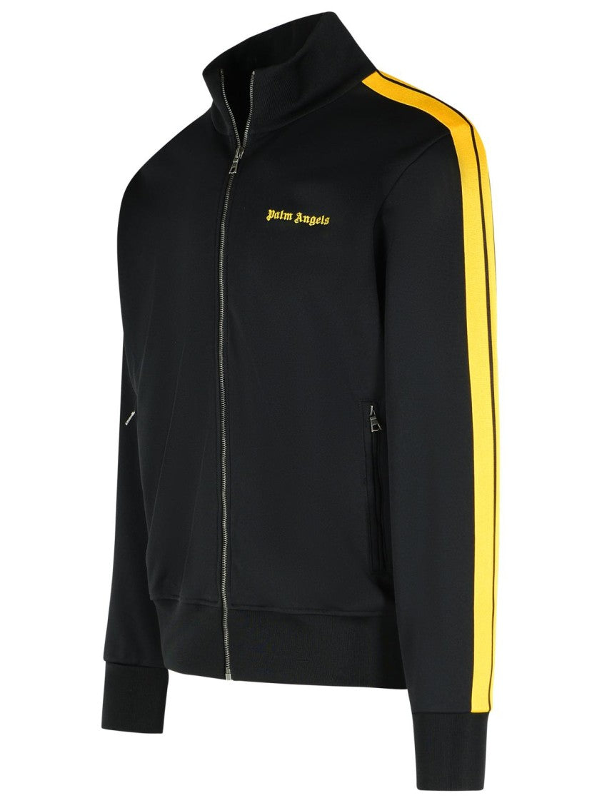 Palm Angels Track' Black Polyester Sweatshirt