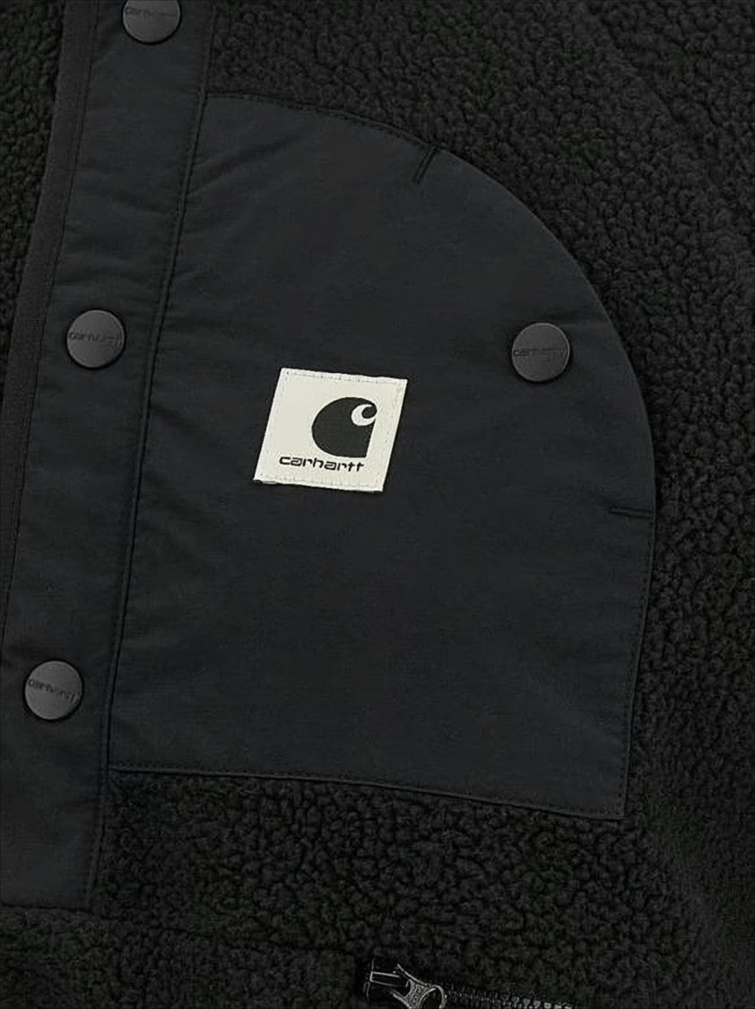 Carhartt Wip Textured Fleece Jacket With High Collar