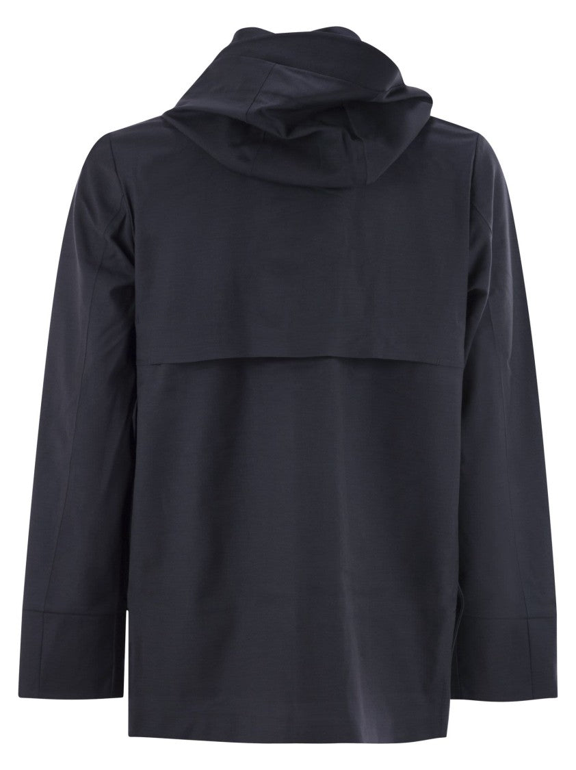 K-Way Erhal Tech Wool Blend - Hooded Jacket