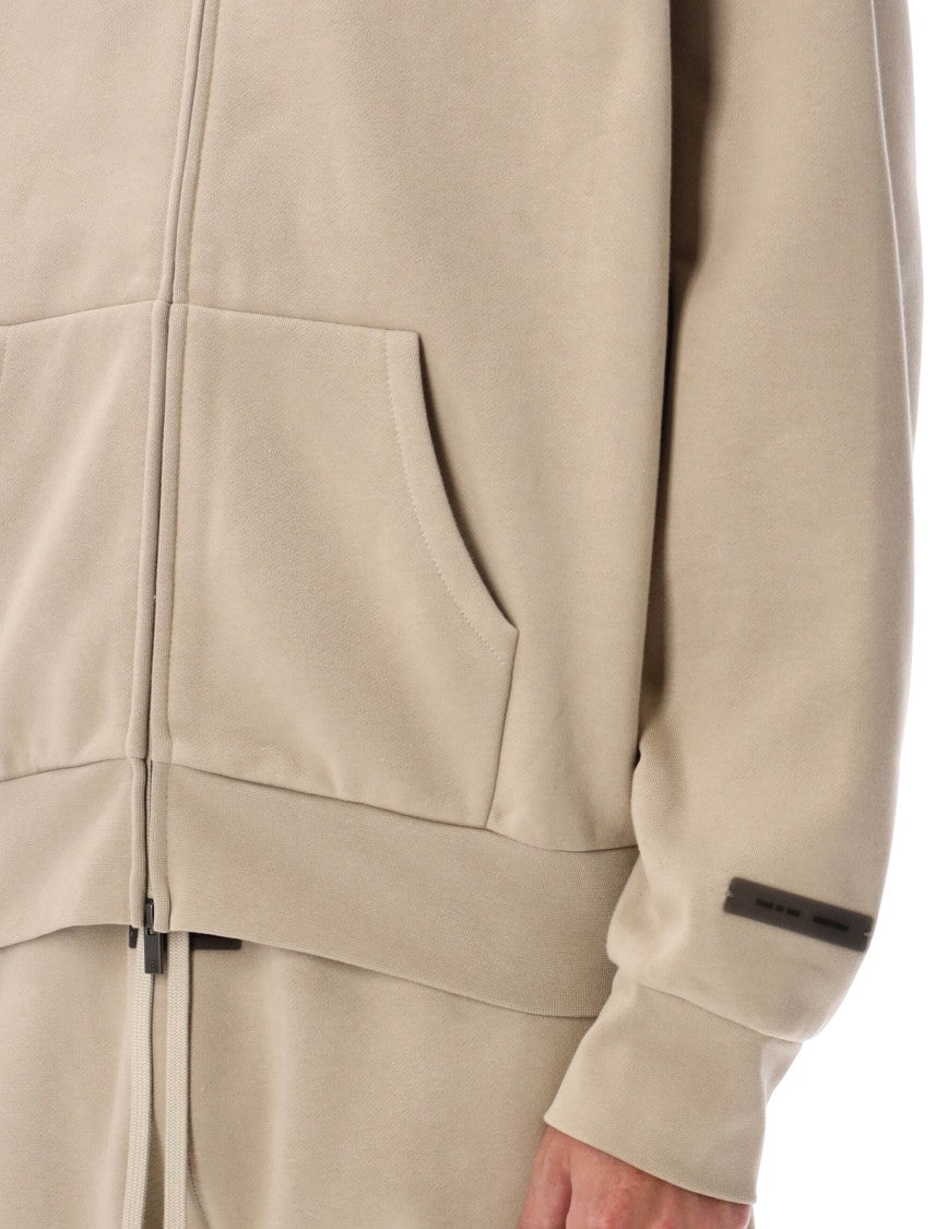 Fear Of God Double-Layered Full-Zip Hoodie With Metallic Logo