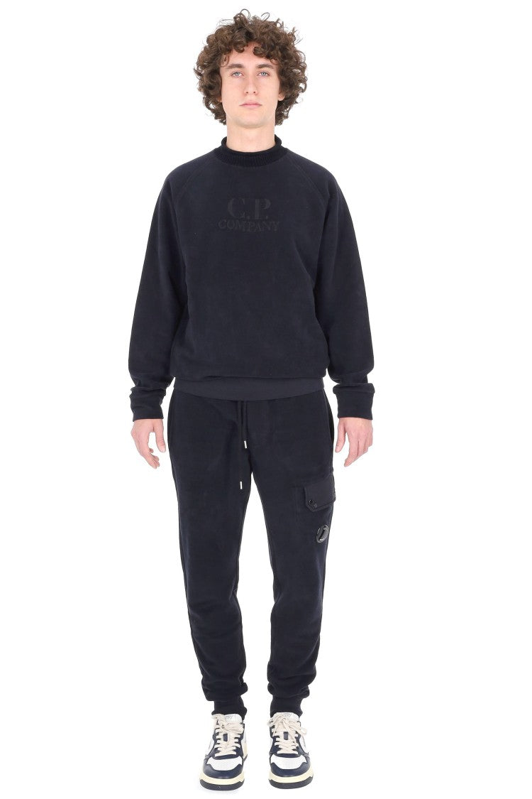 C.P. Company Brushed Cotton Sweatshirt With Ribbed Roll Neck