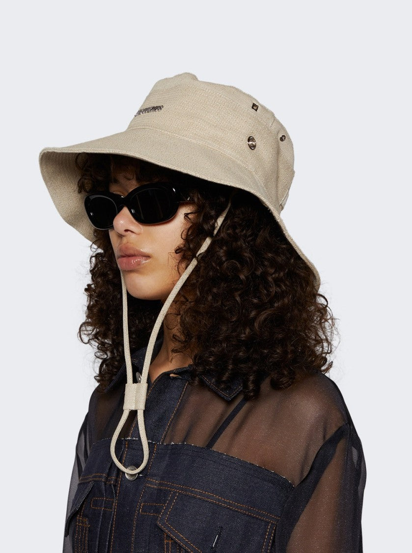 Jacquemus The De-Nîmes Denim Bucket Hat Off-White