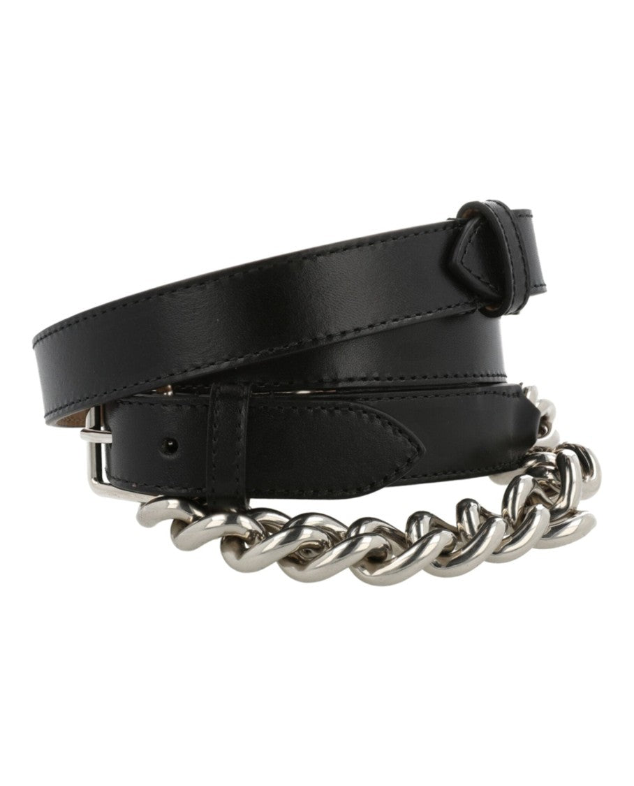 Alexander Mcqueen Double Belt With Chain