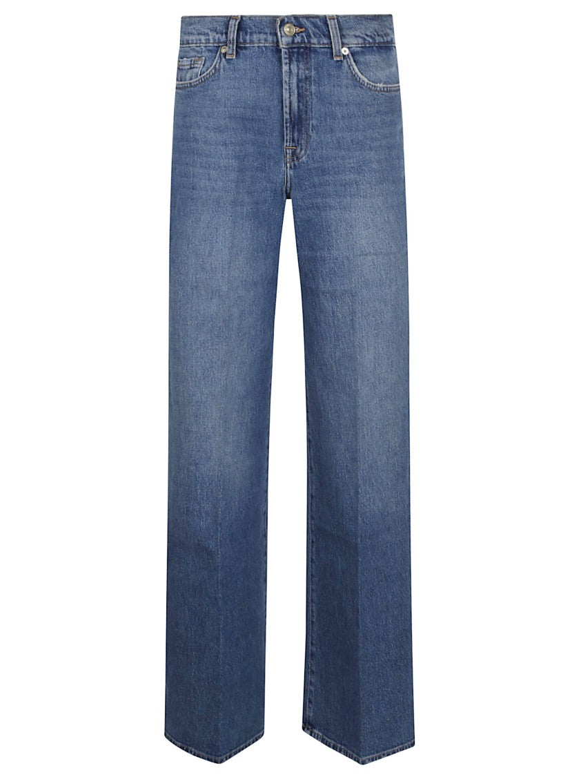 7 For All Mankind High-Waisted Wide Leg Denim Jeans