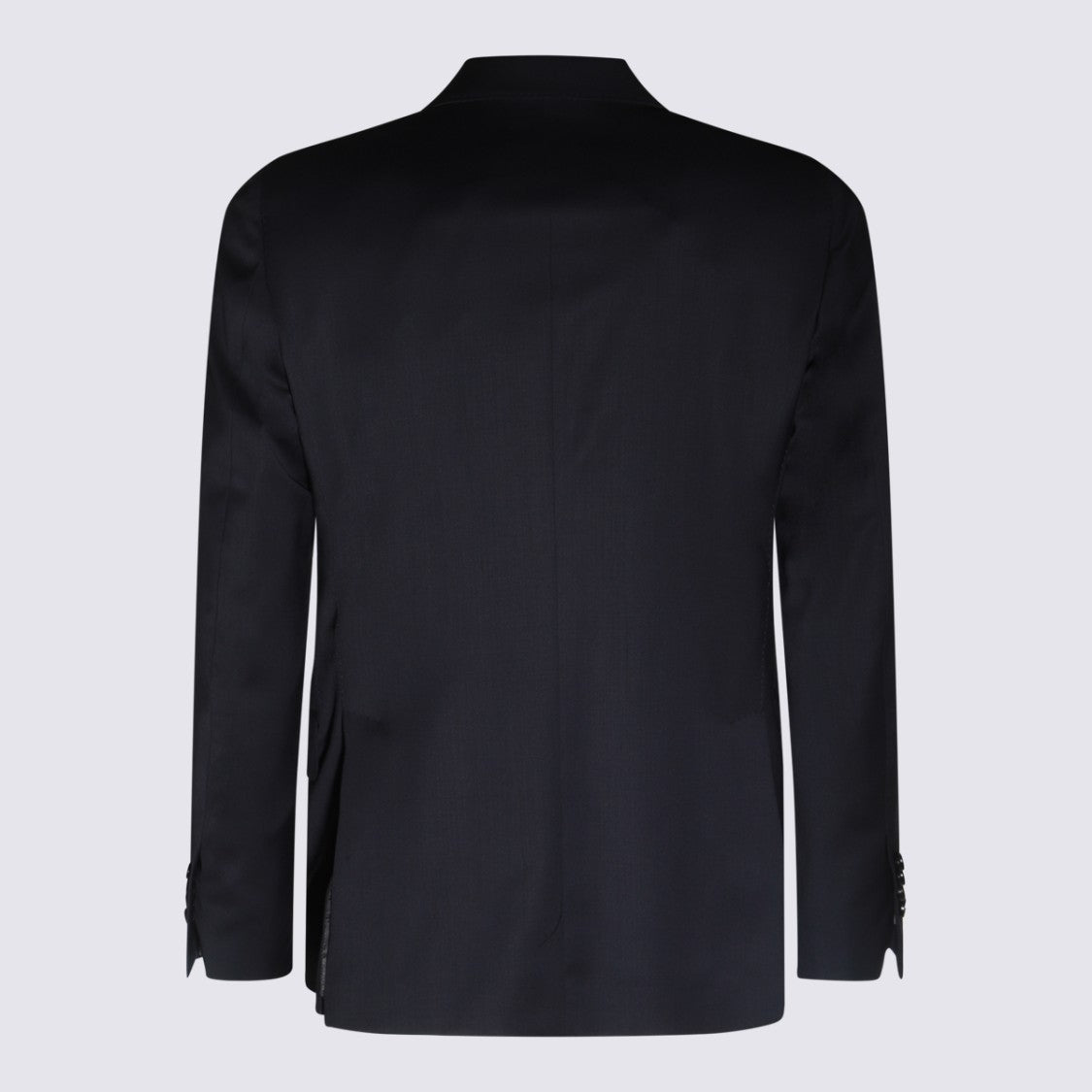 Lardini Tailored Black Blazer With Structured Silhouette And Notched Lapel