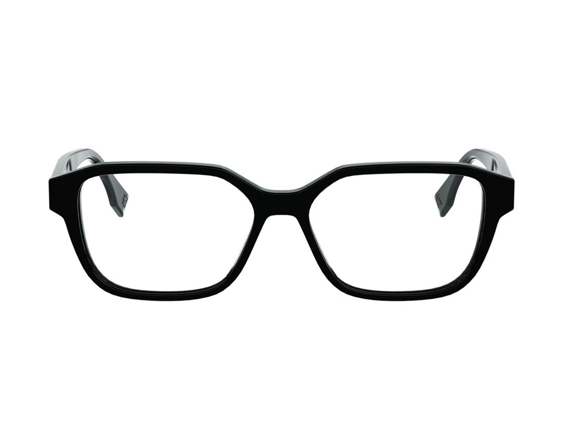 Fendi Glossy Black Fe50132i Oversized Square Eyeglasses