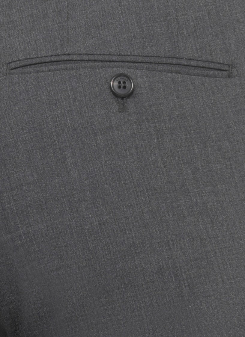 Incotex Grey Wool-Blend Pants