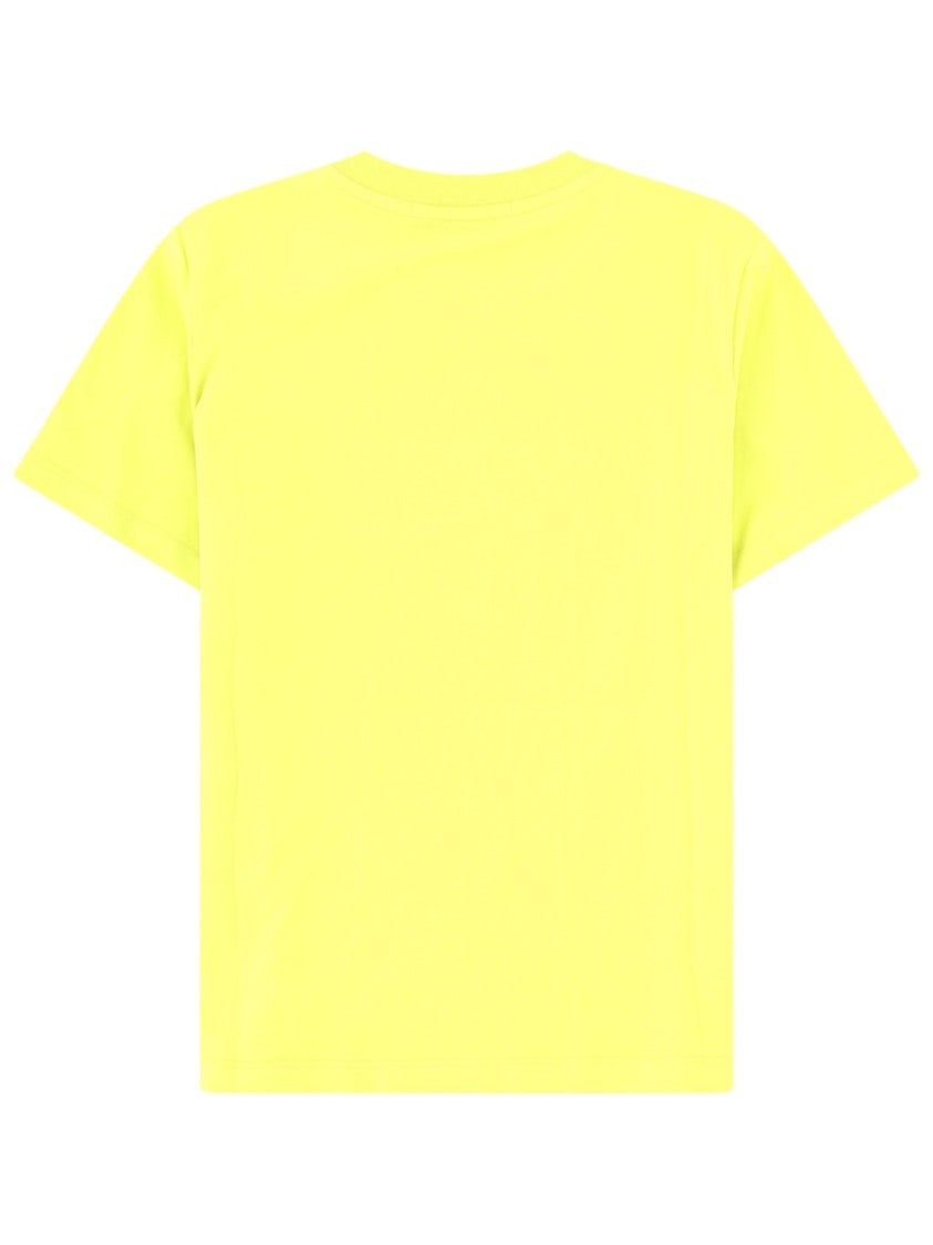 Msgm Neutrals Floral Themed Logo T-Shirt