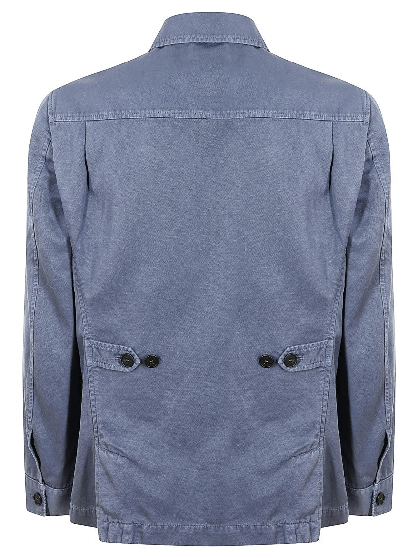 Montedoro Contemporary Sahariana Shirt With Practical Pockets