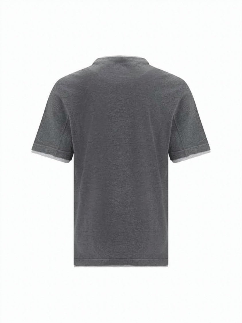 Brunello Cucinelli Layered Cotton Jersey Crewneck T-Shirt