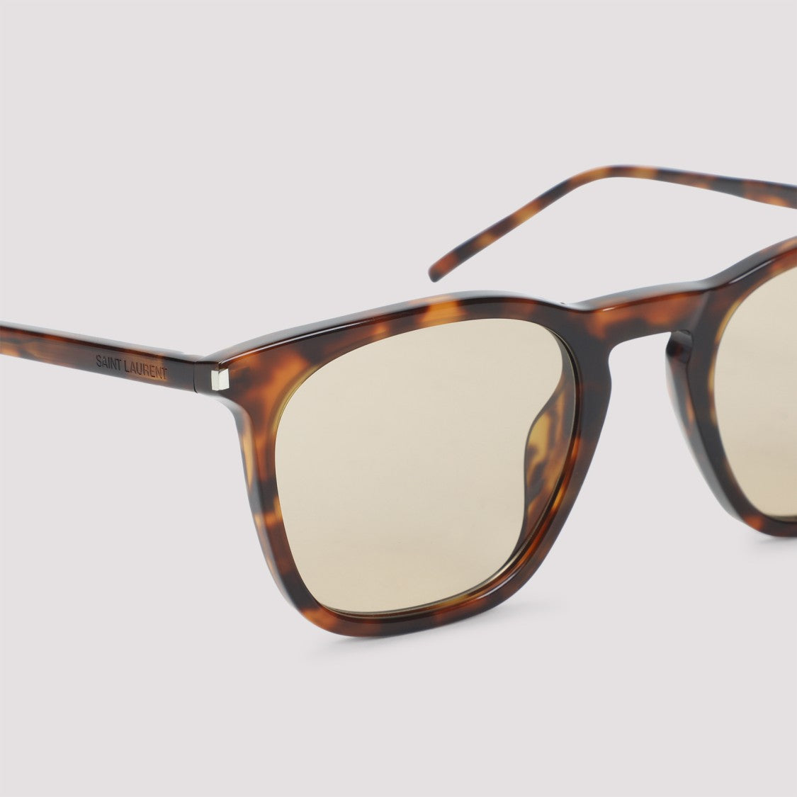 Saint Laurent Havana Brown Acetate Sunglasses