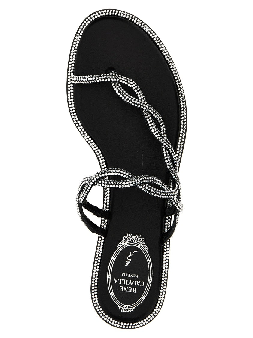 René Caovilla Braid' Sandals