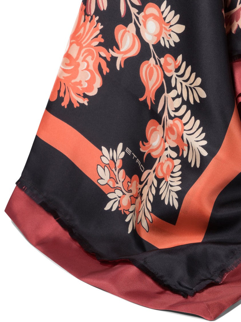 Etro Floral Silk Scarf