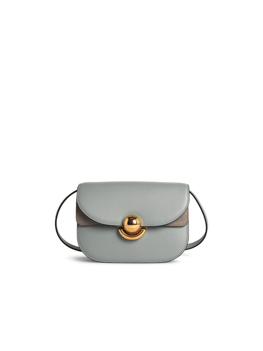 Furla Light Blue Leather Mini 'Sfera' Crossbody Bag