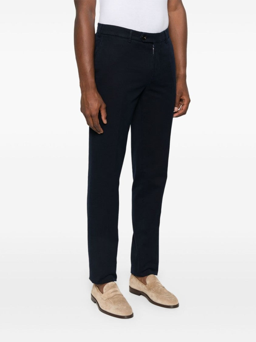 Brunello Cucinelli Tailored Black Trousers With Clean Front