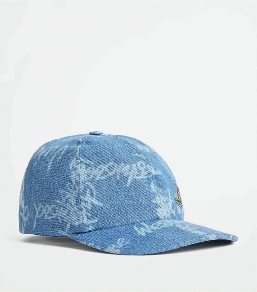 Vivienne Westwood Denim-Style Baseball Cap With Graffiti Script