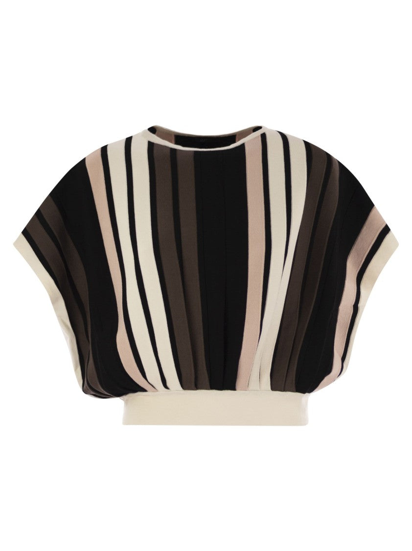 Max Mara Pegola - Stretch Viscose Pleated Jersey