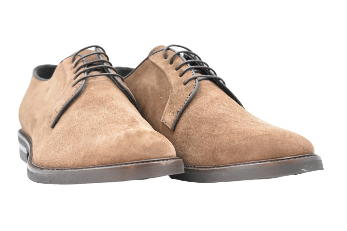 Florsheim Suede Lace-Up Flat Shoes With Timeless Silhouette