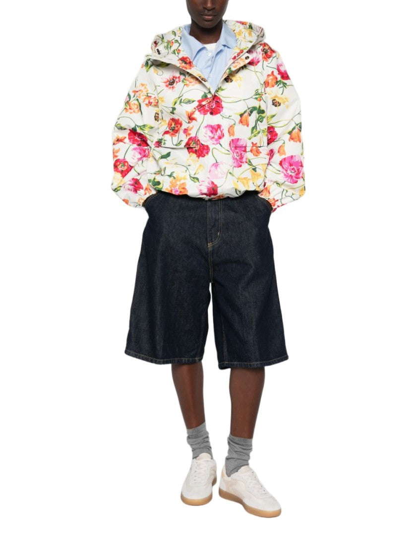 Kenzo Floral Print Lightweight Hooded Jacket