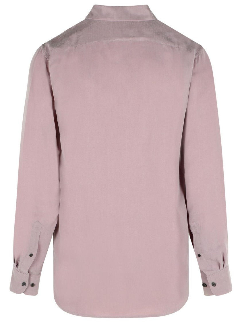 Dries Van Noten Mauve Cupro Shirt