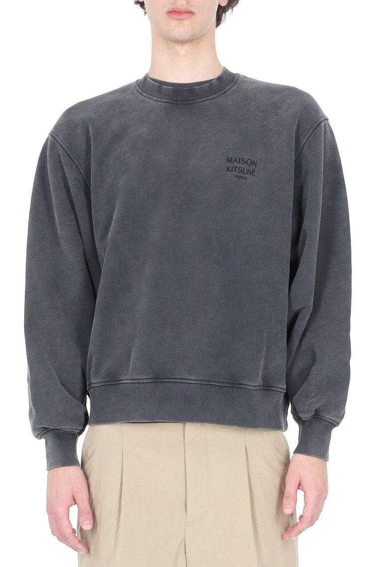 Maison Kitsuné Maison Kitsuné Paris Faded Cotton Sweatshirt