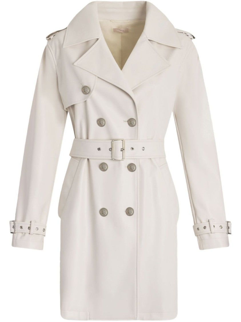 Liu Jo Double-Breasted Trench Coat With Detachable Waist Belt